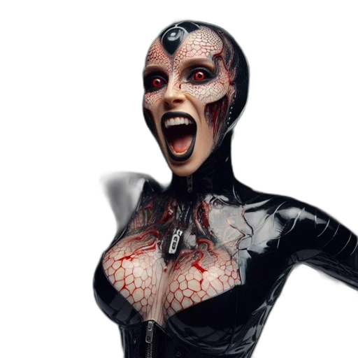 mask, comic book art, concept art, 3d render transparent PNG cut-out