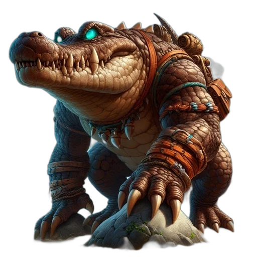 dragon, creature, animal, staff transparent PNG cut-out