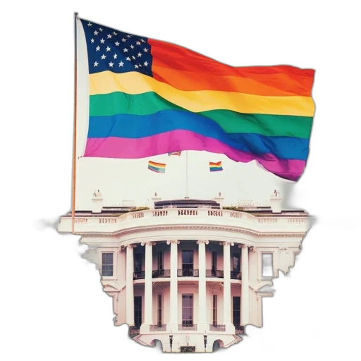 lgbtq, pride, flag, waves transparent PNG cut-out