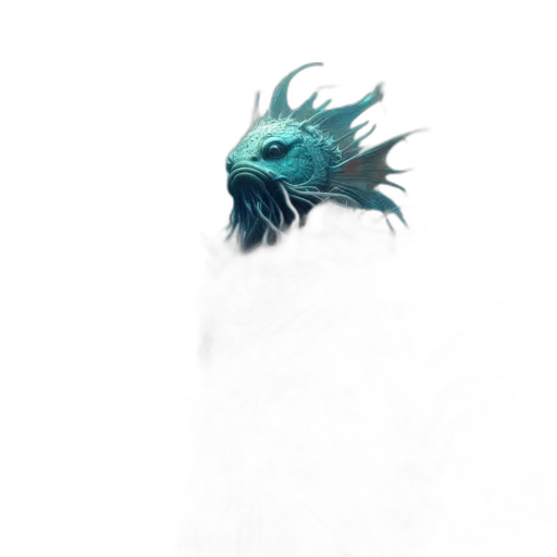 dragon, creature, mask, staff transparent PNG cut-out