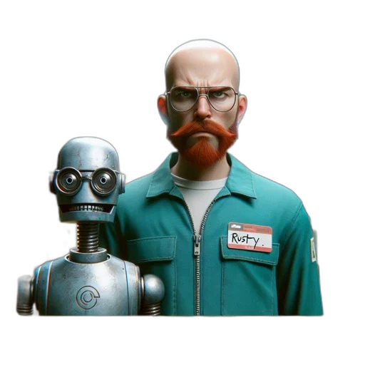 robot, mask, staff, face transparent PNG cut-out