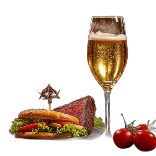 food, pixel art, photorealistic, 3d render transparent PNG cut-out