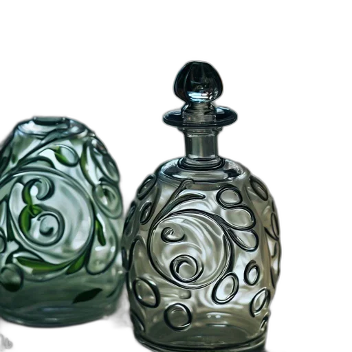 bottle, jewelry, photorealistic, 3d render transparent PNG cut-out