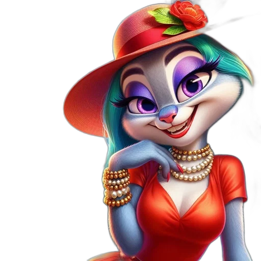 jewelry, hat, dress, cartoon transparent PNG cut-out