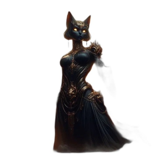 dress, staff, jewelry, crown transparent PNG cut-out