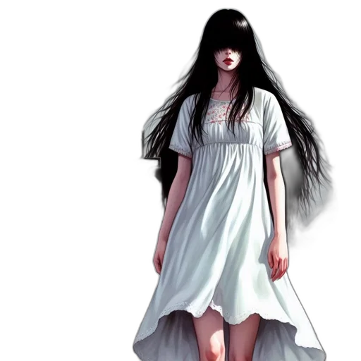 dress, hair, concept art, fantasy art transparent PNG cut-out