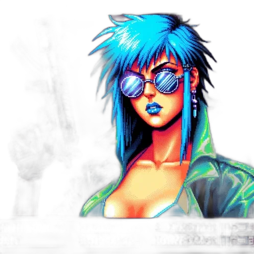jacket, cyberpunk, concept art, vaporwave transparent PNG cut-out