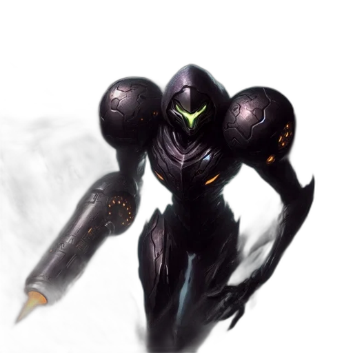 robot, creature, weapon, mask transparent PNG cut-out