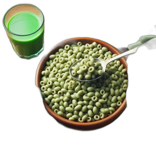 food, 3d render, green, individual transparent PNG cut-out