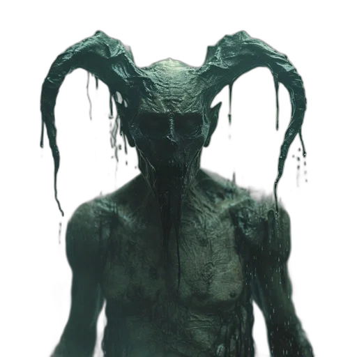 creature, face, mask, staff transparent PNG cut-out