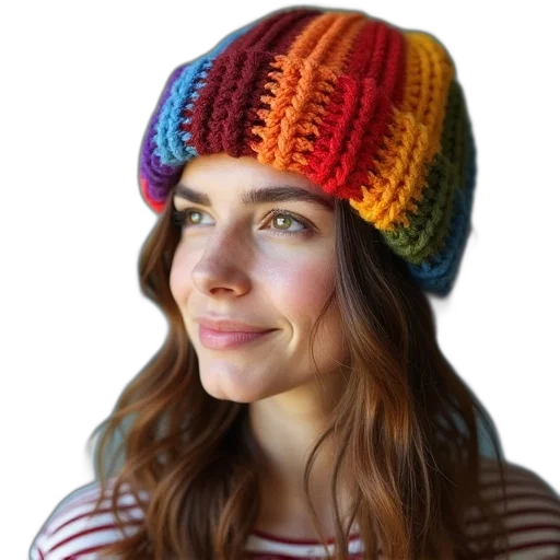 hat, crown, face, colorful transparent PNG cut-out