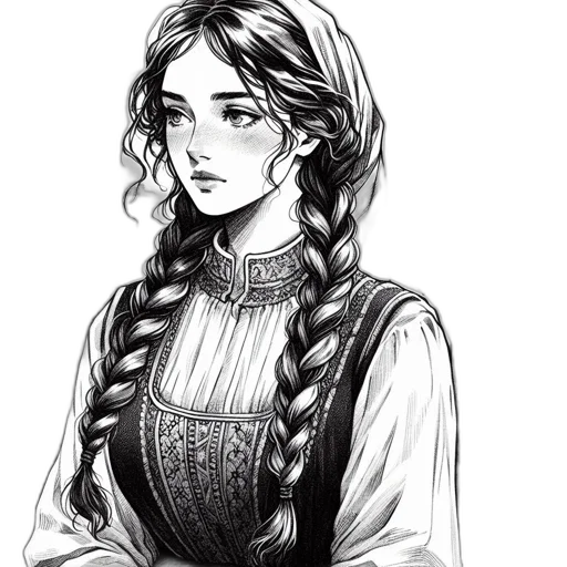 dress, staff, face, crown transparent PNG cut-out