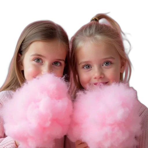 photorealistic, pastel, two, girls transparent PNG cut-out