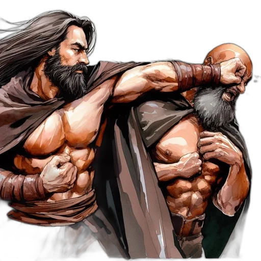 comic book art, concept art, fantasy art, photorealistic transparent PNG cut-out