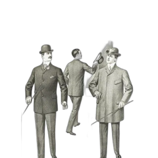 staff, jacket, hat, dress transparent PNG cut-out