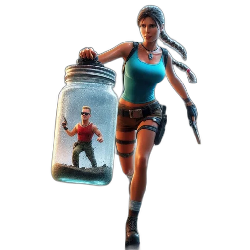 bottle, weapon, concept art, 3d render transparent PNG cut-out