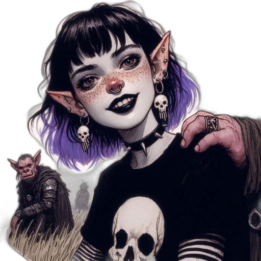 creature, face, mask, fantasy art transparent PNG cut-out