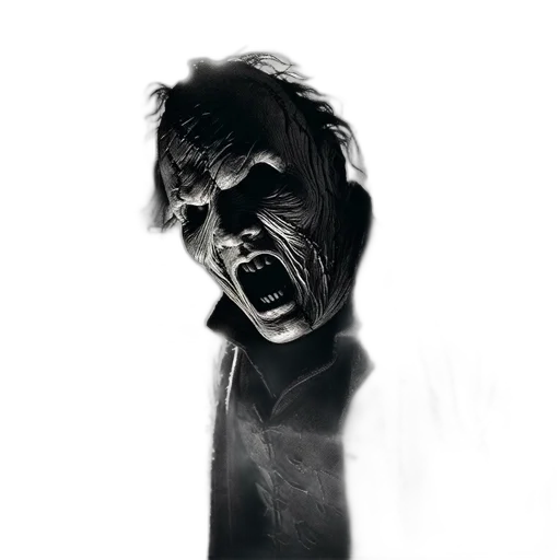 creature, face, mask, staff transparent PNG cut-out
