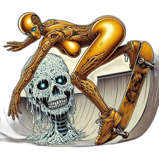 robot, jewelry, comic book art, concept art transparent PNG cut-out