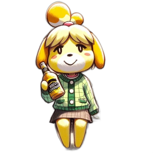 staff, jacket, animal, weapon transparent PNG cut-out