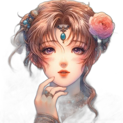 crown, jewelry, face, staff transparent PNG cut-out