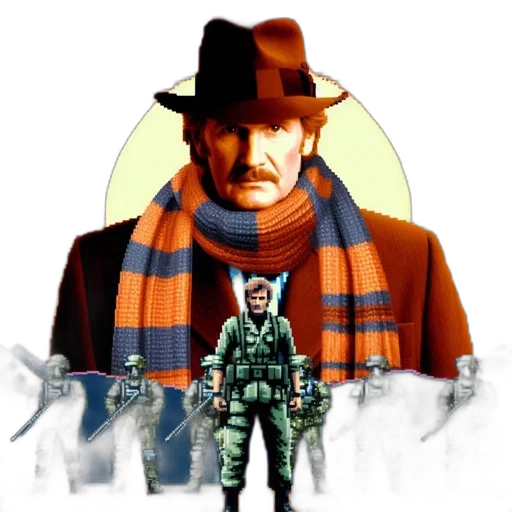 jacket, comic book art, concept art, pixel art transparent PNG cut-out