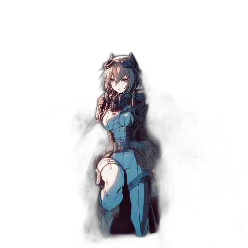 dress, staff, weapon, robot transparent PNG cut-out