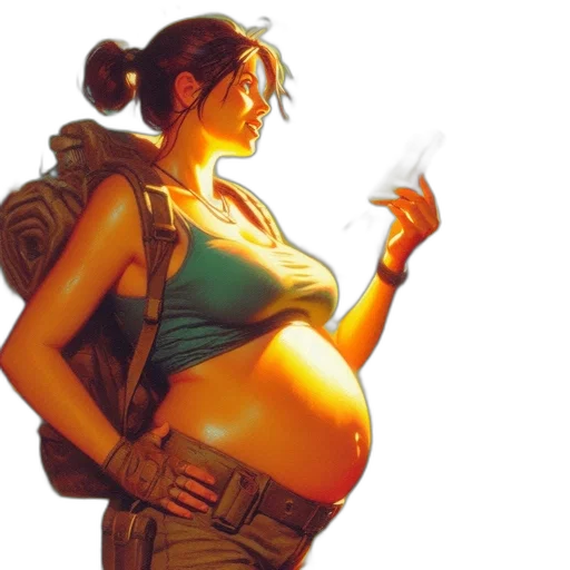 concept art, photorealistic, comic book art, cyberpunk transparent PNG cut-out