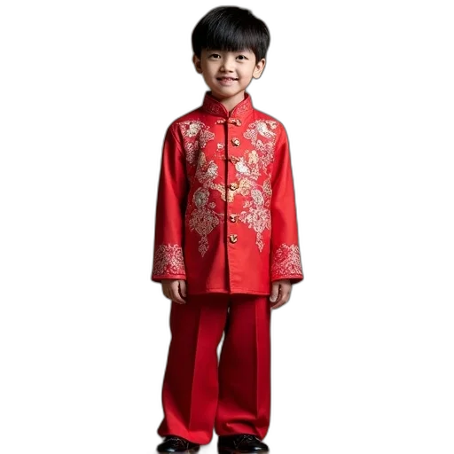 jacket, photorealistic, red, children transparent PNG cut-out