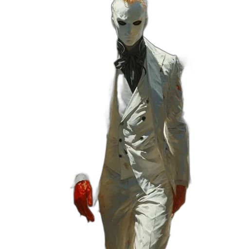 mask, robot, creature, staff transparent PNG cut-out