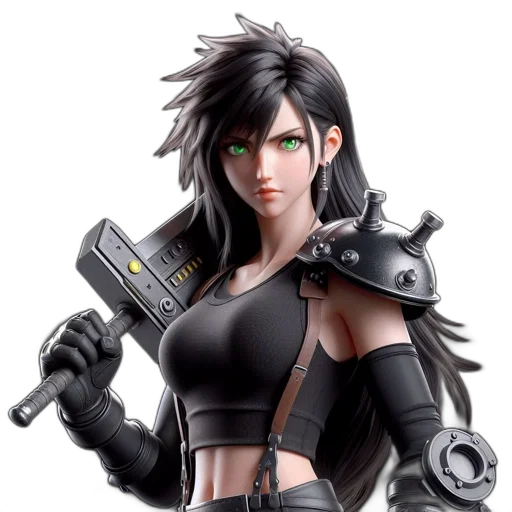 weapon, concept art, 3d render, cyberpunk transparent PNG cut-out