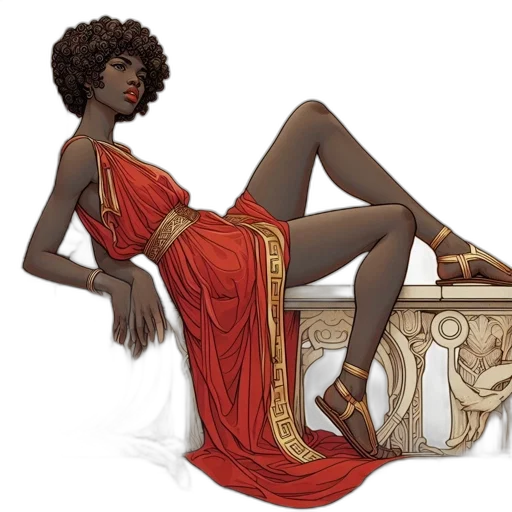 dress, concept art, fantasy art, comic book art transparent PNG cut-out