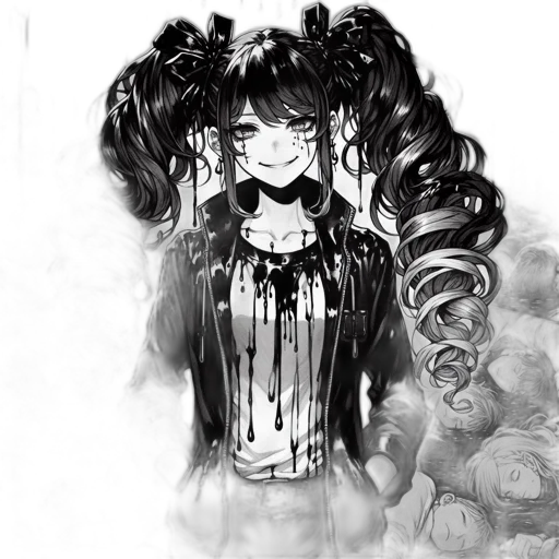 dress, mask, hair, face transparent PNG cut-out