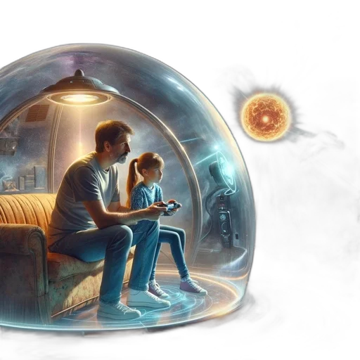 concept art, fantasy art, comic book art, cyberpunk transparent PNG cut-out