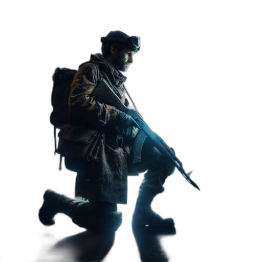 weapon, jacket, staff, concept art transparent PNG cut-out
