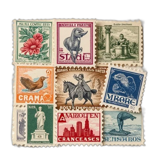 earth tones, lin, stamp, news transparent PNG cut-out