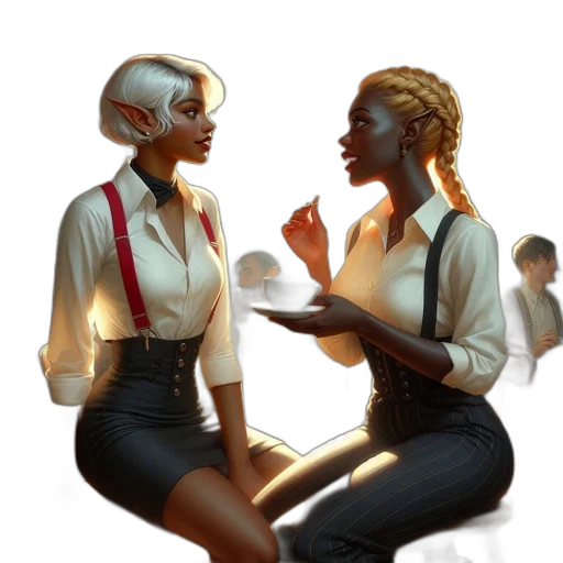 robot, staff, concept art, comic book art transparent PNG cut-out