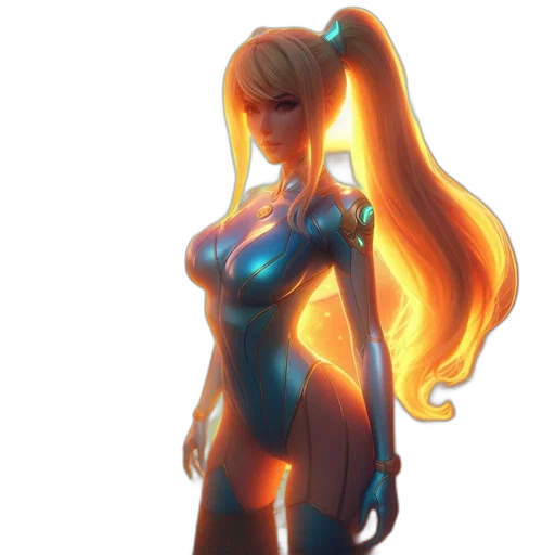 dress, robot, staff, concept art transparent PNG cut-out