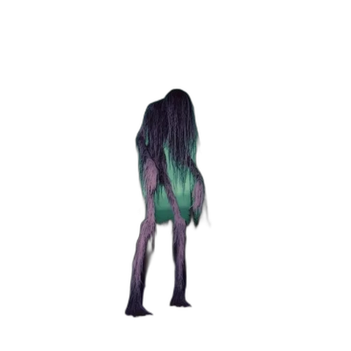 hair, creature, dress, animal transparent PNG cut-out