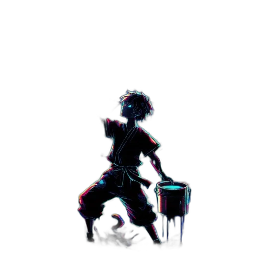 robot, staff, creature, mask transparent PNG cut-out