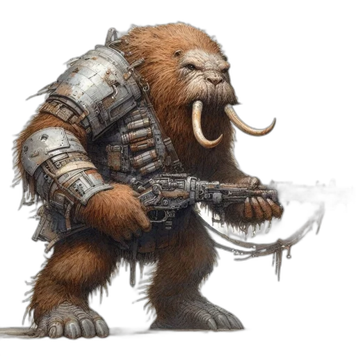creature, weapon, concept art, fantasy art transparent PNG cut-out