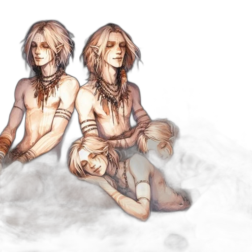 fantasy art, concept art, pixel art, watercolor transparent PNG cut-out