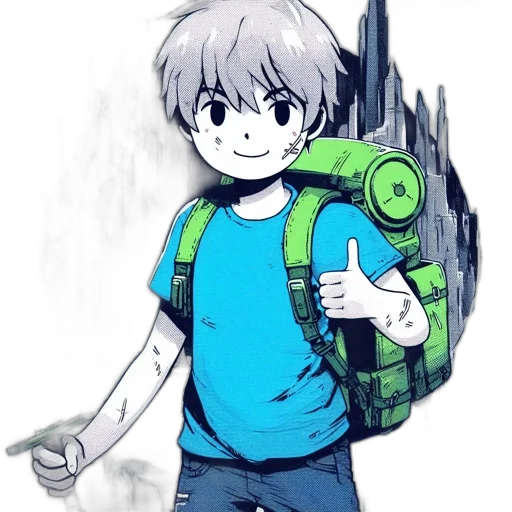 robot, jacket, weapon, creature transparent PNG cut-out