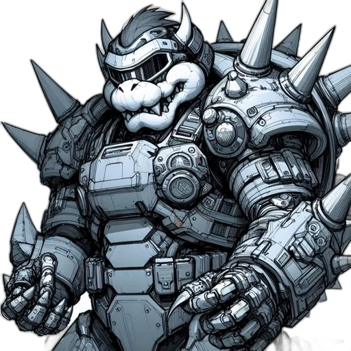 robot, dragon, concept art, comic book art transparent PNG cut-out