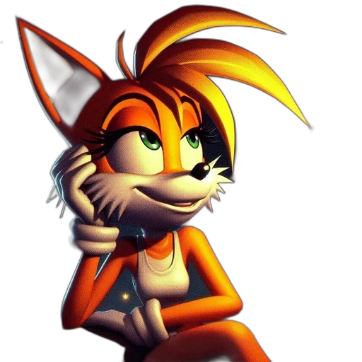 staff, animal, 3d render, pixel art transparent PNG cut-out