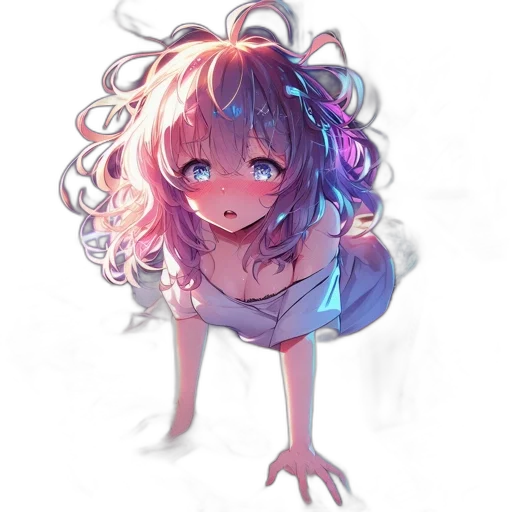 creature, dress, dragon, hair transparent PNG cut-out