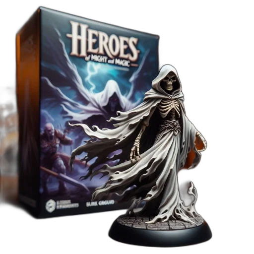 concept art, miniature, figurine, skeletal transparent PNG cut-out