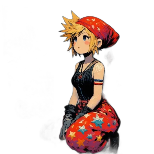 dress, hat, umbrella, staff transparent PNG cut-out