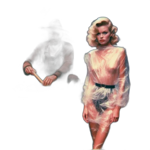 dress, jacket, face, creature transparent PNG cut-out