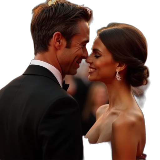 photorealistic, brad, pitt, angelina transparent PNG cut-out